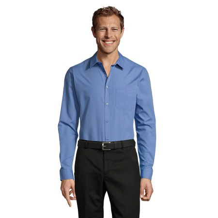 Ανδρικό πουκάμισο (Baltimore Fit 02922) mid blue